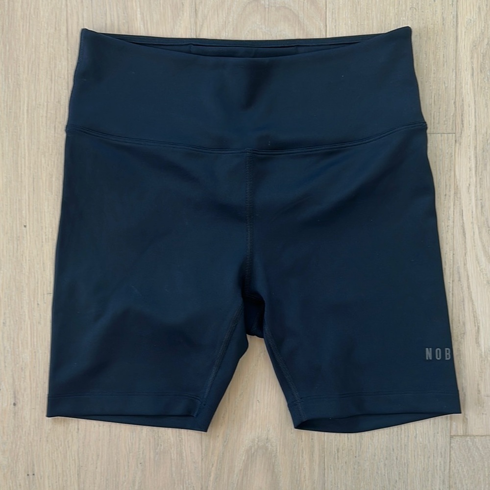 NOBULL Black Bike Shorts High-Rise Compression